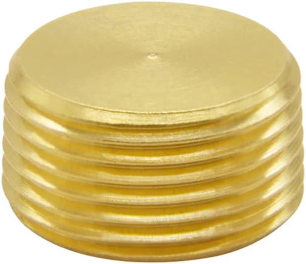 Hooshing 3PCS 3/4" NPT Male Thread Brass Pipe Plug Internal Hex Socket Plug