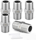 TAISHER 5PCS 304 SS New Hex Nipple,1" NPT Male, Pipe Adapter Fitting