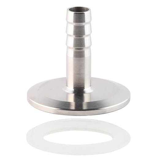 1.5" Tri Clamp to 3/4" Barb Fitting Stainless Sanitary Home Brew Adapter (Ferrule OD 50.5mm)