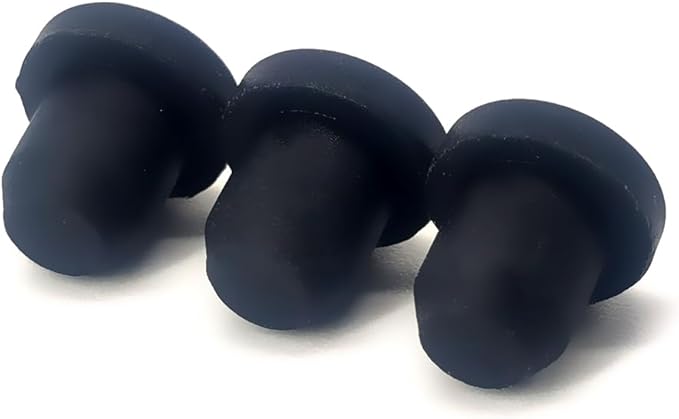 50 PCS Silicone Plugs Rubber Hole Plugs 1/4" Diameter Rubber Stopper for Round Holes Waterproof Hole End Covers Soft Flexible Stopper Sealing Plugs Pipe Holes Test Tube Plugs