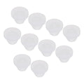 MECCANIXITY 20Pcs Snap Rubber Grommet Plug Mount Dia 4.5mm ID 2mm Narrow Groove Width 1.5mm Seal Anti-Scratch for Electrical Box Cable Pipes Transparent