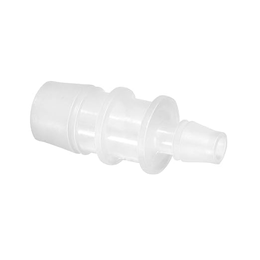 Quickun Plastic Hose Barb Reducer Fitting 5/16" to 5/8" Barbed Reducing Union Adapter Splicer Mender Joint Fitting (Pack of 5)