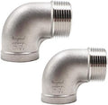 1'' NPT Stainless Steel Elbow Fitting 90 Degree Street Elbow,2Pc