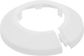 uxcell Escutcheon Plate, 1Pcs 32mm - Fit 1.26" Outer Diameter Split Pipe Flange Water Pipe Cover Collar Decoration, PP Plastic Plumbing Cover Plates (White)