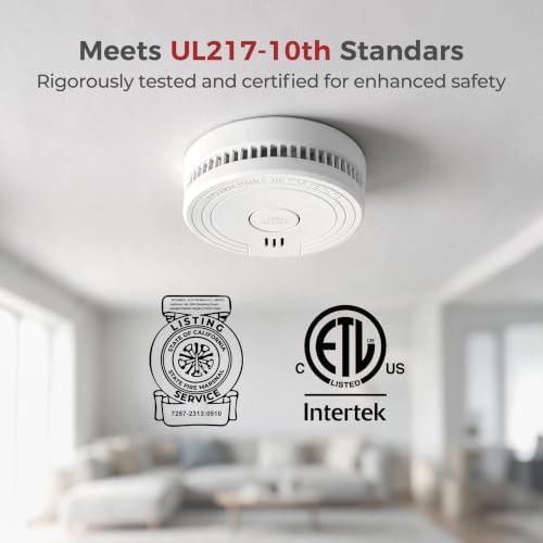 SITERLINK Smoke Detectors Replaceable Battery,GS509A-2NCDR 12pack