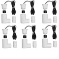 Generic SS2 Float Switch 3/4 inch L Shape This Water Float Switch is a Versatile and Reliable Device That can be Used in Various HVAC Applications and Around The House for DIY. ECWB (6 Pack), White