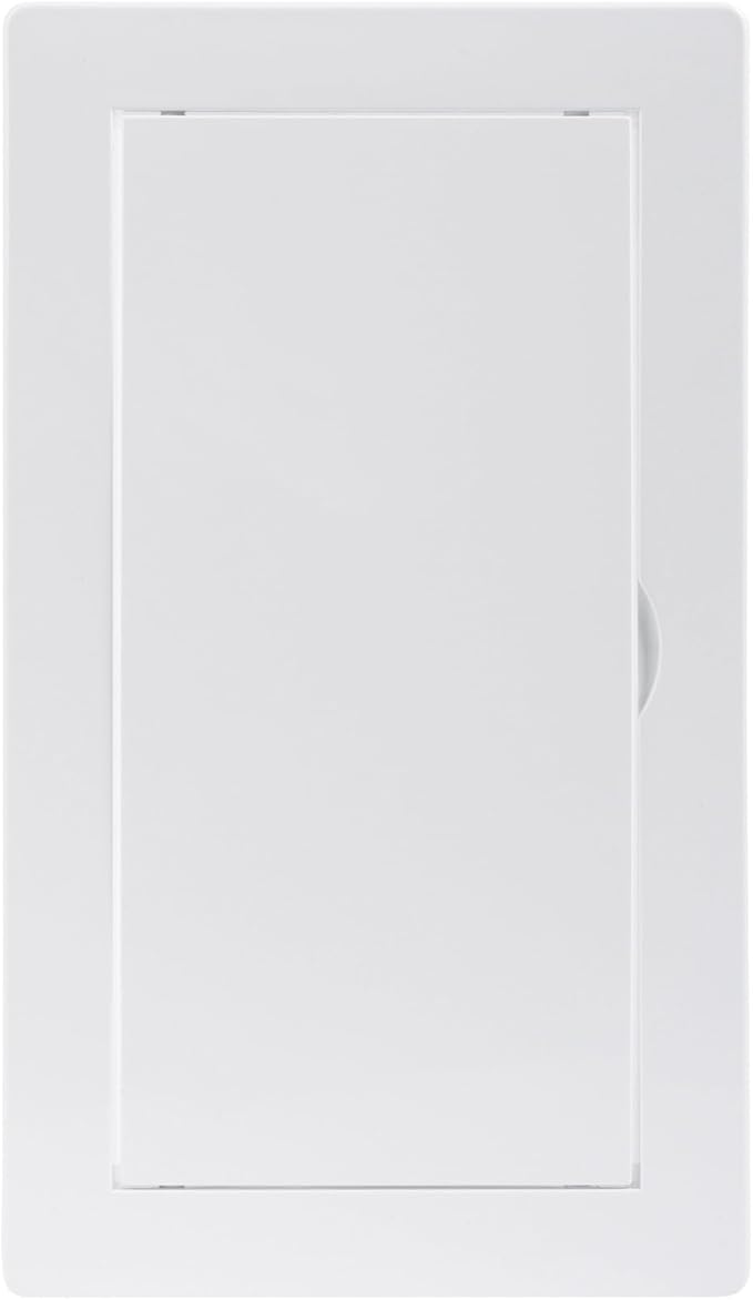 4x8 Inch White Access Panel – ABS Plastic Rectangular Wall & Ceiling Access Door for Plumbing Electrical HVAC – Easy Install Indoor Panel for Drywall, Home Improvement and Maintenance