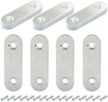 16 Pack 2 Inch Stainless Steel Flat Plate Straight Bracket