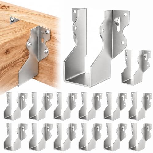 2x4 Joist Hangers Stainless Steel, 18 Gauge 2X4 Brackets (14 Pack)