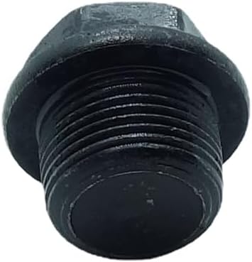 1 Piece M22X1.5 Metric Male Thread Hex Head Plug with Flange Black Carbon Steel Socket Pipe Fitting for Terminate Pipe Ends