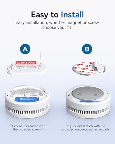 SITERWELL12 Pack Smoke Detector, 10 Year Product Life Fire Alarm
