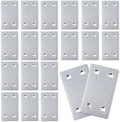 50PCS Flat Straight Brace Brackets,2.35x1.5 Stainless Steel Brackets