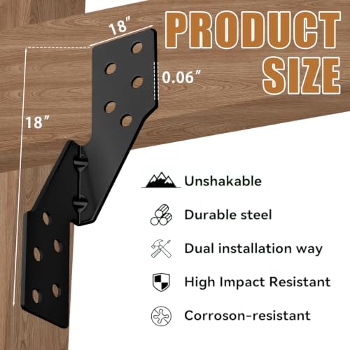 50 Pack Black Right Size Hurricane Straps Tie Brackets