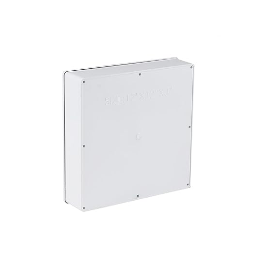 12" x 12" x 3" PVC Plastic Dustproof Waterproof Box IP65 Junction Boxes Project Junction Conduit Box for Electrical Outdoor Enclosure