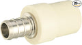(Pack of 20) EFIELD 1/2" Pex x 1/2" CPVC Transition Coupling Barb Crimp Brass Fittings For Pex CPVC Tube Connection,(PEX1807340-20PCS)