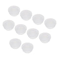 MECCANIXITY 20Pcs Snap Rubber Grommet Plug Mount Dia 10mm ID 7mm Narrow Groove Width 2mm Seal Anti-Scratch for Electrical Box Cable Pipes Transparent