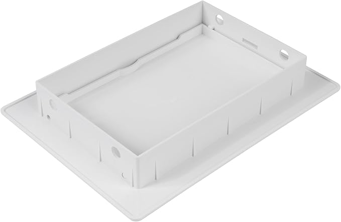 4 x 6 Inch White Square ABS Plastic Plumbing Access Panel - Indoor Wall Access Door for HVAC, Wall, Ceiling, and Drywall with Panel - Opening Box Door Cover - Easy to Instal