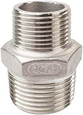 1" x 3/4" Male Hex Nipple Threaded Reducer Connector Pipe Fitting Adapter,Stainless Steel 304 NPT