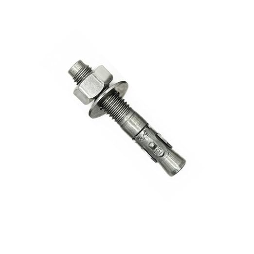 Wedge Anchors – Heavy-Duty 304 Stainless Steel Expansion Bolts for Concrete & Masonry, Rust-Resistant & Durable - 5/8 X 3-3/4" - 25 Pack