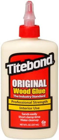 Titebond Original Wood Glue 5063, Industry Standard for Woodworking, Furniture Repair/Assembly, Construction, Home Repair or Modeling, 8 oz