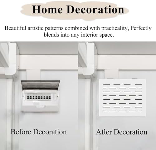Electric Meter Decorative Cover ， Easy Mounting Electrical Box Lid for Home, Office, Hotel Entry Switch Boxes, Fits Hid Fuse Switches