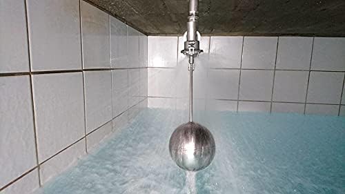 Viton sealing, 304 Stainless Steel Balanced Float Ball Valve, Tank Mount, 100 Psi (1")