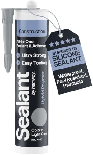 Hemway Construction Light Gray Sealant & Adhesive - 300ml 1 Pack