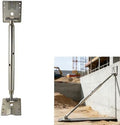 Adjustable Wall Brace，Concrete Turnbuckle Form Aligner，Secure Column & Wall Form Support，Kick Brace for Concrete Forms， Fast Bracing & Alignment，Ends Swivel 180 Degrees (14" - 25" Length)