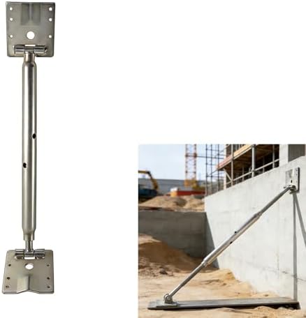 Adjustable Wall Brace，Concrete Turnbuckle Form Aligner，Secure Column & Wall Form Support，Kick Brace for Concrete Forms， Fast Bracing & Alignment，Ends Swivel 180 Degrees (14" - 25" Length)