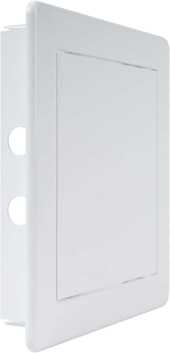 6 x 6 Inch White Square ABS Plastic Plumbing Access Panel - Indoor Wall Access Door for HVAC, Wall, Ceiling, and Drywall with Panel - Opening Box Door Cover - Easy to Instal