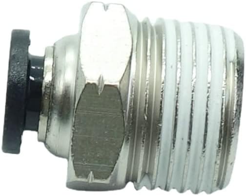 CDQBWQDJT 10 Pcs Pneumation Fitting 1/4" Tube OD Push To Connect X 3/8 NPT Pipe Male Connector