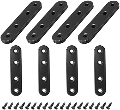 16 Sets 3 Inch Stainless Steel Flat Plate Straight Bracket