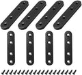 16 Sets 3 Inch Stainless Steel Flat Plate Straight Bracket