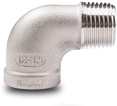 1/2'' NPT Stainless Steel Elbow Fitting, 90 Degree Street Elbow