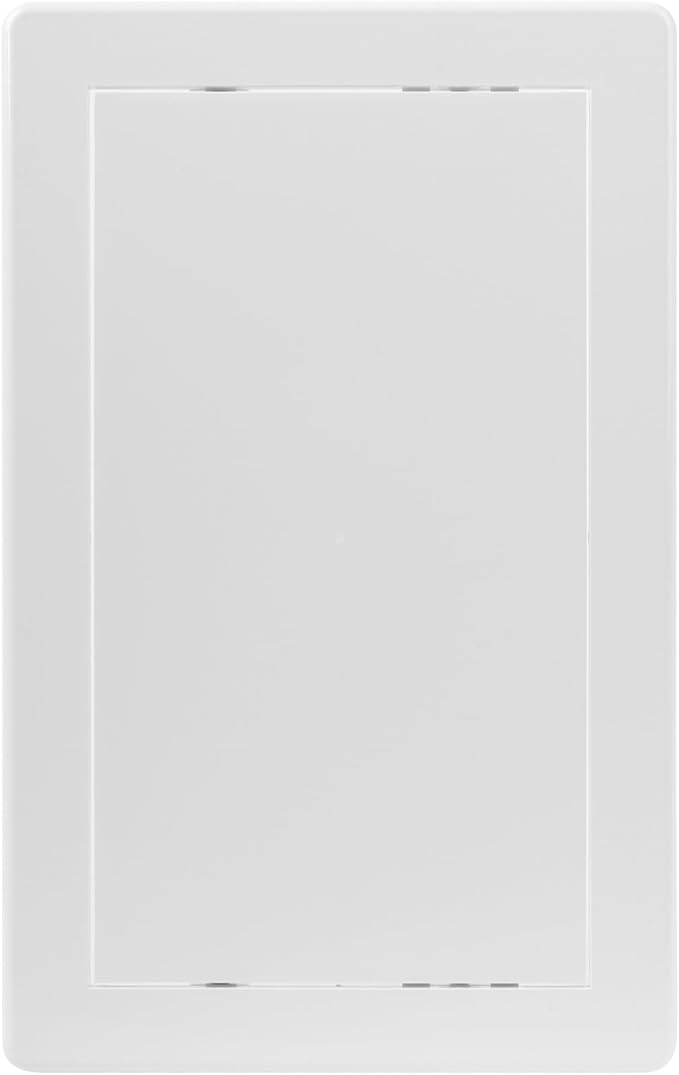 6x10 Inch White Access Panel – ABS Plastic Rectangular Wall & Ceiling Access Door for Plumbing Electrical HVAC – Easy Install Indoor Panel for Drywall, Home Improvement and Maintenance