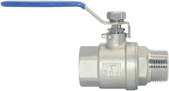 DAN SPEED 1 Inch Male x Female NPT Ball Valve S304 Stainless Steel,Full Port Heavy Duty for Water, Oil, and Gas,1000WOG (1 inch)