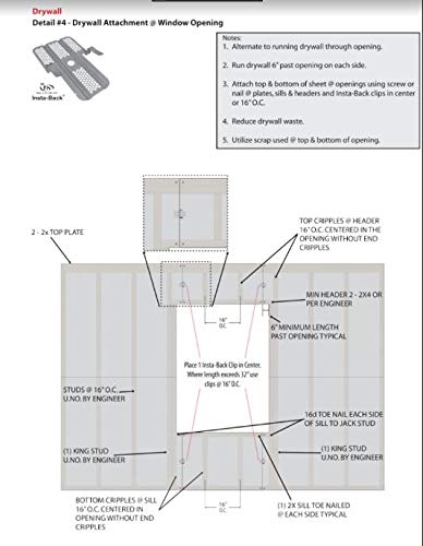 Prest-On 4055 1/2" Prest-on Insta-back® Wall Frog Drywall Fastener 200 Pack