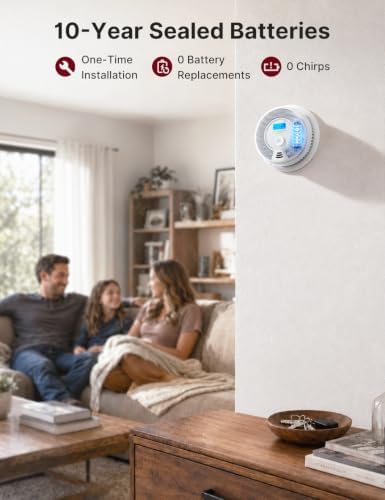 X-Sense Smoke Detector Carbon Monoxide Detector Combo, SC07, 5-Pack