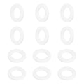 MECCANIXITY PTFE Flat Washers, 12Pack 25mm OD 15mm ID 3mm Thick Sealing Spacer Gasket Ring for Faucet Pipe Hose Bolt Machinery, White