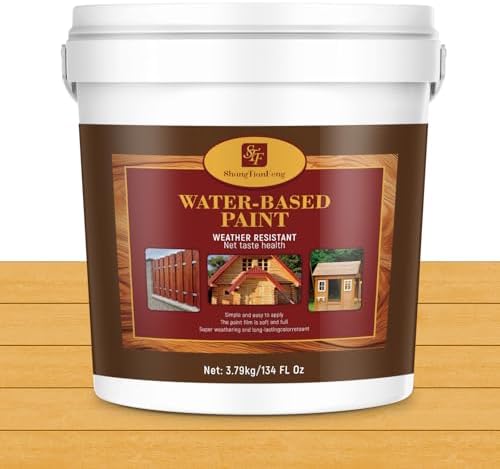 Light Oak Color Advanced 1 Gallon Wood Sealant & Finish | Enhances Wood Grain | Flexible, Crack-Resistant Coat for Inside/Outside Terrace and Fence,Planting Boxes,Non-Toxic Environmentally Friendly