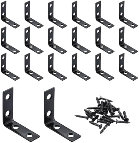 HOME MASTER HARDWARE 1-1/2" L Brackets, 20 Pack Metal Corner Braces