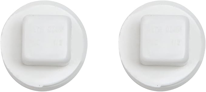 40 Pcs White 1/2" PVC Pipe Cap Coupling Adapter Threaded 1/2 inch NPT PVC End Caps Plug for Water Line Plumbing