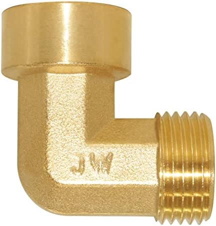 Joywayus 2 Pack Brass 3/4" NPT Male to Female Elbow Pipe Fittings