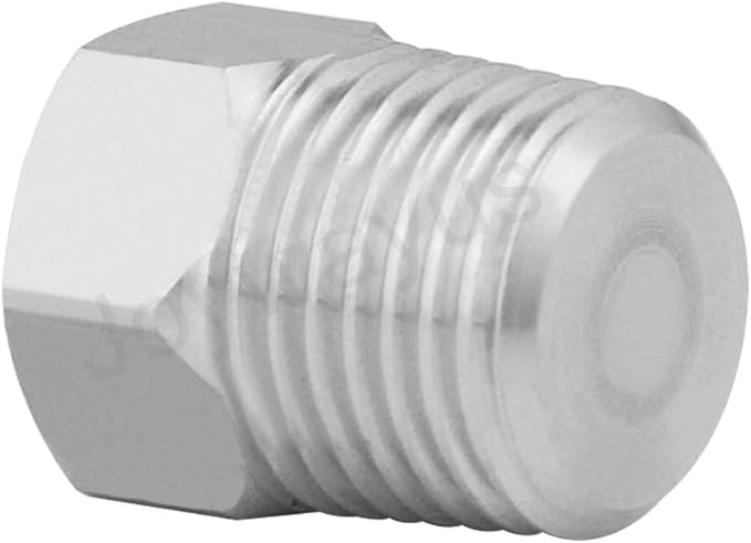 Joywayus 5Pcs Stainless Steel Outer Hex Thread Socket Pipe Plug Fitting 1/8" NPT Male