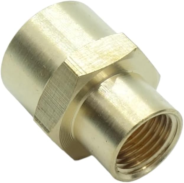 10 Pcs Brass Pipe Fitting Reducing Coupling, FNPT to FNPT Reducer Adapter, 1/4" x 1/8" NPT Female