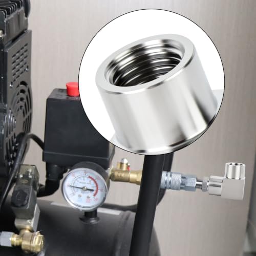 TAISHER 2pcs 316L SS 90 Degree Elbow 3/8"NPT Femal Forged Pipe Fitting
