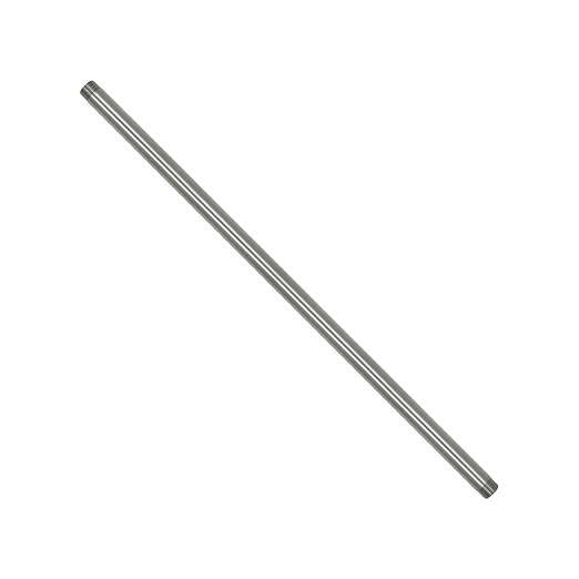Naiture Brass Heavy Duty 1/2 NPT Connection Threaded Pipe Fitting Nipple, 24" Long, Brushed Nickel Finish