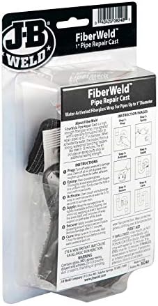FiberWeld Pipe Repair Cast 2x48 Inch – High Strength Adhesive Fiberglass Wrap – White