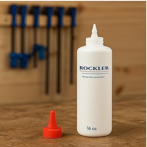 16 oz Refillable Glue Bottle with Precision Tip for Woodworking, Clog-Free