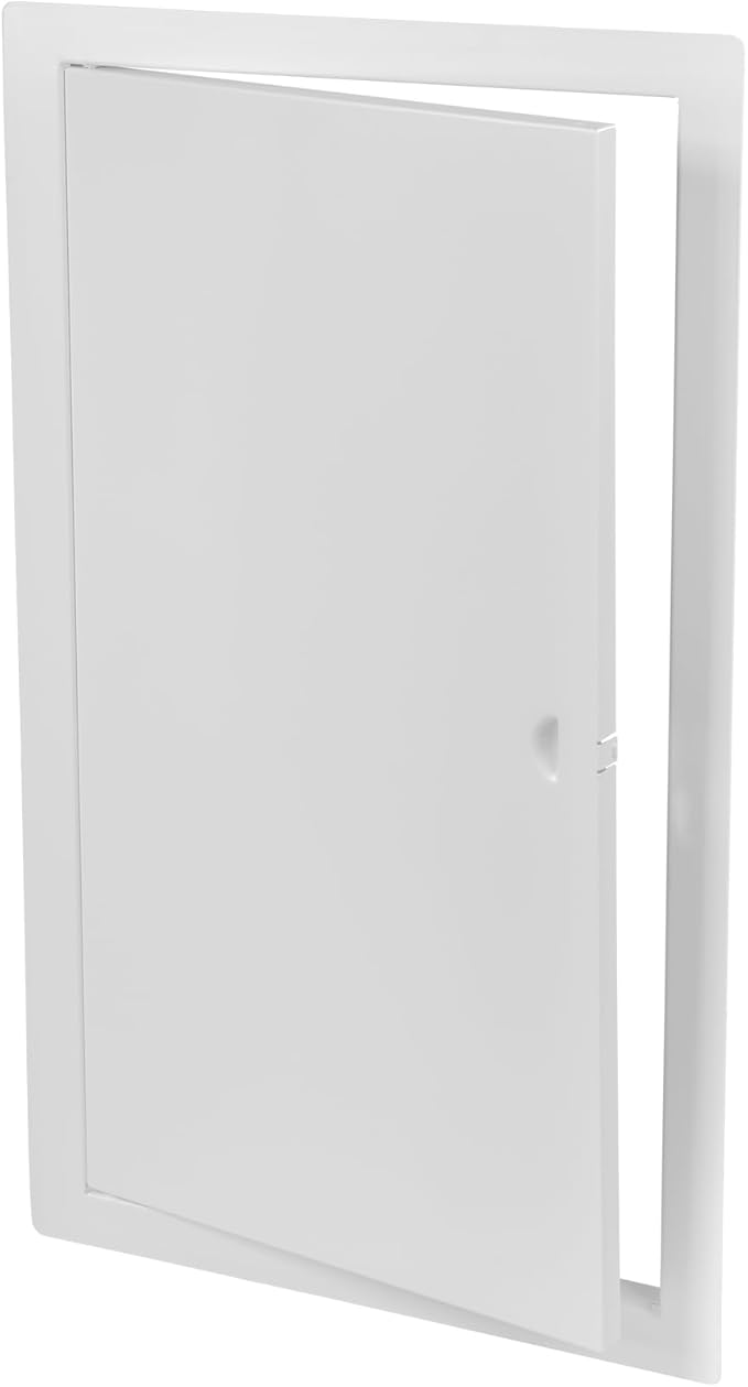 10" x 20" White Metal Access Panel. Service Shaft Door Panel. Plumbing, Electricity, Heating, Alarm Wall Access Panel for Drywall. Bathroom Services Access Hole Cover.